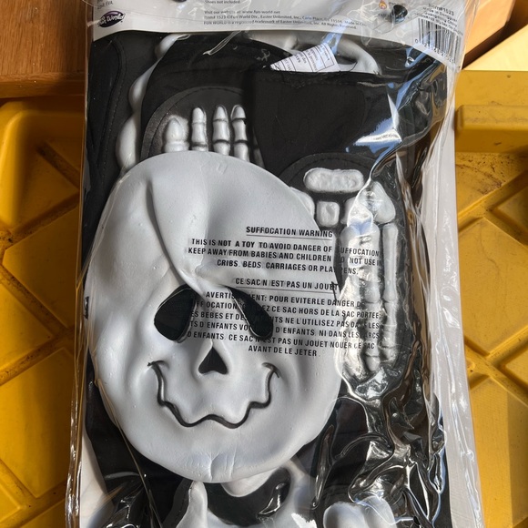 Skelebones Skeleton Costume Toddler Child Large 4-6 NWT 3D Fun World Unisex - Picture 6 of 6